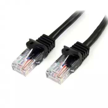 StarTech.com Cat5e Patch Kabelis ar Snagless RJ45 Savienotājiem - 3m, Melns