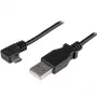 StarTech.com Micro-USB lādēšanas un sinhronizācijas kabelis M/M - taisnleņķa Micro-USB - 30/24 AWG - 1 m