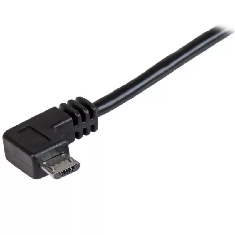 StarTech.com Micro-USB lādēšanas un sinhronizācijas kabelis M/M - taisnleņķa Micro-USB - 30/24 AWG - 1 m