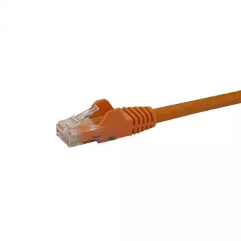 StarTech.com 50 cm CAT6 Ethernet kabelis - oranžs CAT 6 Gigabit Ethernet vads - 250MHz 100W PoE RJ45 UTP tīkla/savienojuma kabelis bez aizķeršanās ar sprieguma mazinātāju, individuāli pārbaudīts