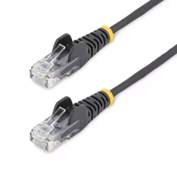 StarTech.com 0,5 m CAT6 kabelis - plāns - ar aizsargātiem RJ45 savienotājiem - melns