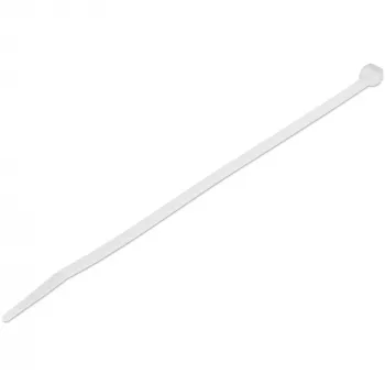 StarTech.com 8 collu (20 cm) kabeļu saites - 1/8 collu (4 mm) platas, 2-1/8 collu (55 mm) saišķa diametrs, 50 lb (22 kg) stiepes izturība, neilona pašbloķējošās rāvējslēdzēja saites ar izliektu galu - 94V-2/UL sertificēts, 1000 gab. iepakojums, baltas
