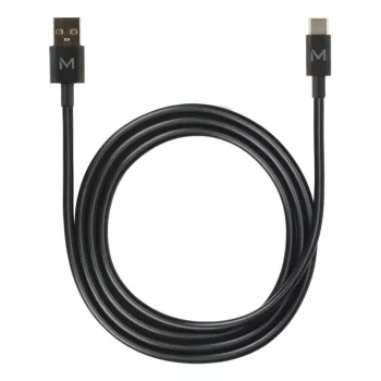 USB A uz USB C kabelis MOBILIS 020013 — 1 m, dati 0.48 Gbit/s, melns