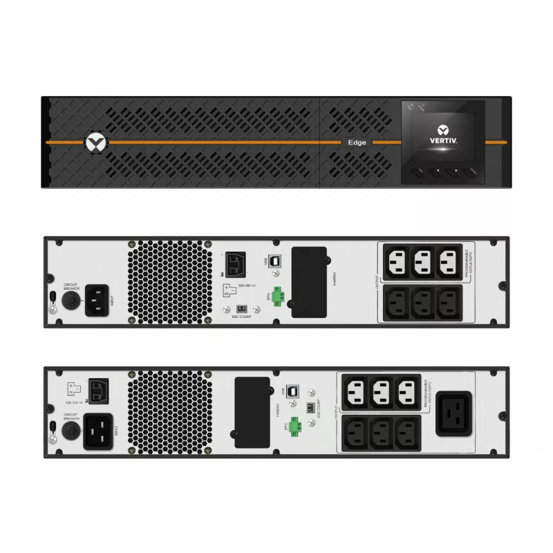 Vertiv Liebert Edge Nepārtrauktās barošanas avots (UPS) - 1500VA 1350W 230V 2U Līnijinteraktīvs AVR Tornis/Plaukts