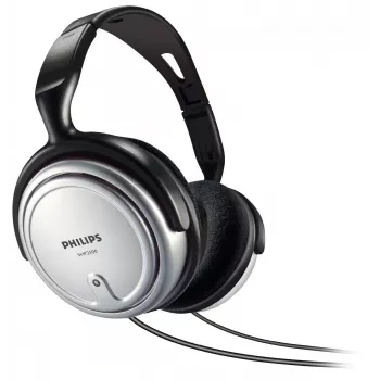 Philips SHP2500/10 Vadu austiņas televizoram, 15–22000 Hz, 909 g, melna/sudraba