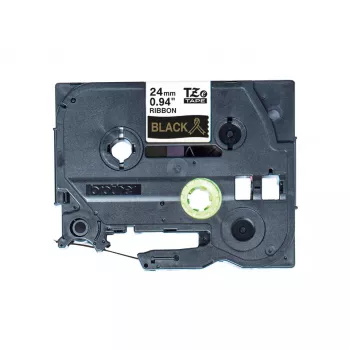 Brother TZe-R354 lentes kasete – zelta uz melna auduma