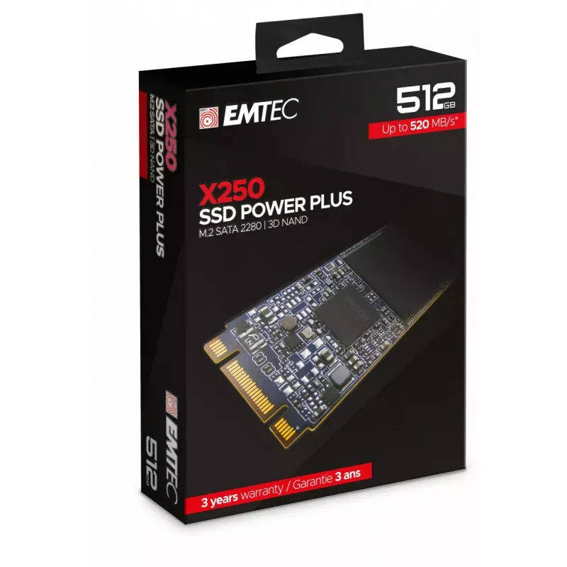 Emtec X250 SSD disks 512 GB M.2 SATA III