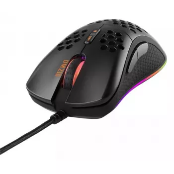 Deltaco DM210 vadu spēļu pele, īpaši viegla, RGB, melna