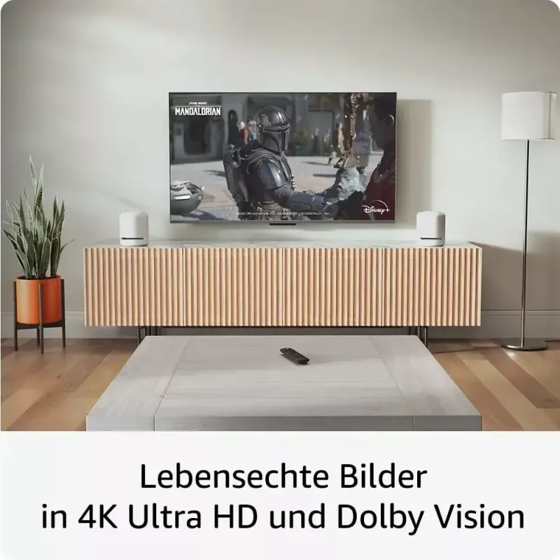 Amazon Smart TV dongle 4K Ultra HD USB, Wi-Fi 6 (802.11ax), 3840×2160, USB barošana, melns
