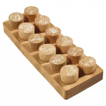 Apaļš zīmogs Colop 165225 Koka rokturis 3 cm diametrs