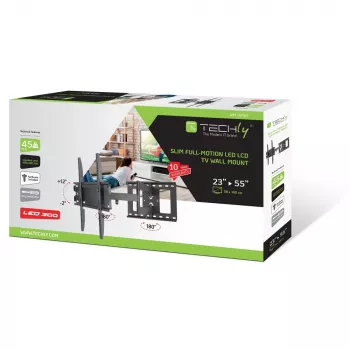 Televizora stiprinājums Techly ICA-PLB 148M, 32 inch–55 inch, melns