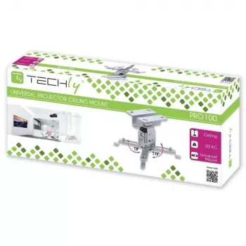 Techly griestu projektora kronšteins pagarinājums 130mm sudrabs ICA-PM 2S