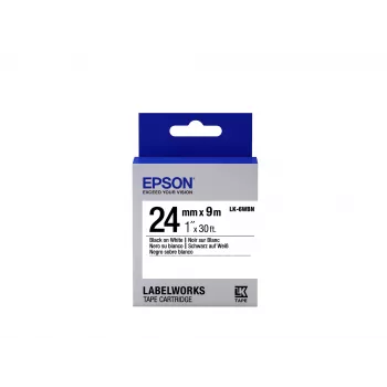 Epson LK-6WBN lentes kārtridžs melns/balts 24mm (9m)