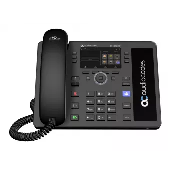 AudioCodes Teams C435HD-R IP telefons PoE GbE melns