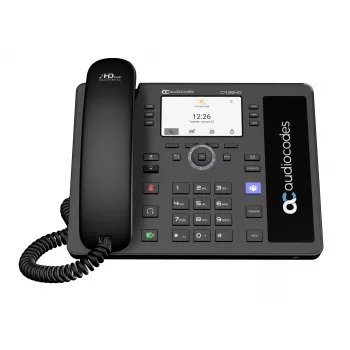 AudioCodes Teams C435HD-R IP telefons PoE GbE melns