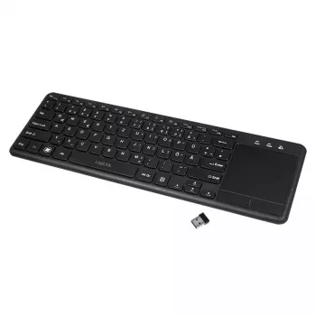 Bezvadu tastatūra LogiLink ID0188 Home RF Wireless QWERTZ Melna
