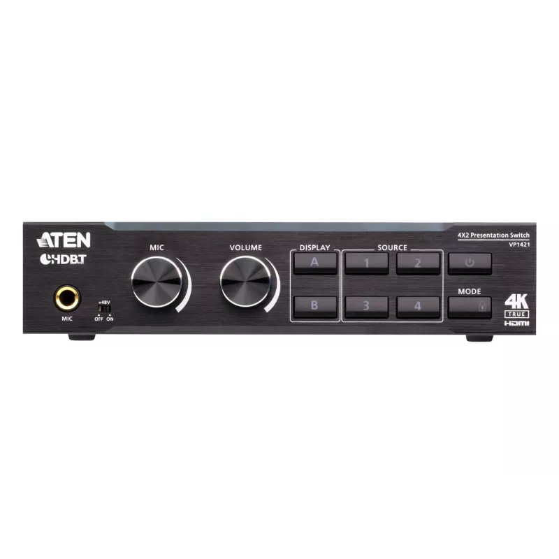 ATEN VP1421 4 x 2 True 4K prezentācijas matricas slēdzis