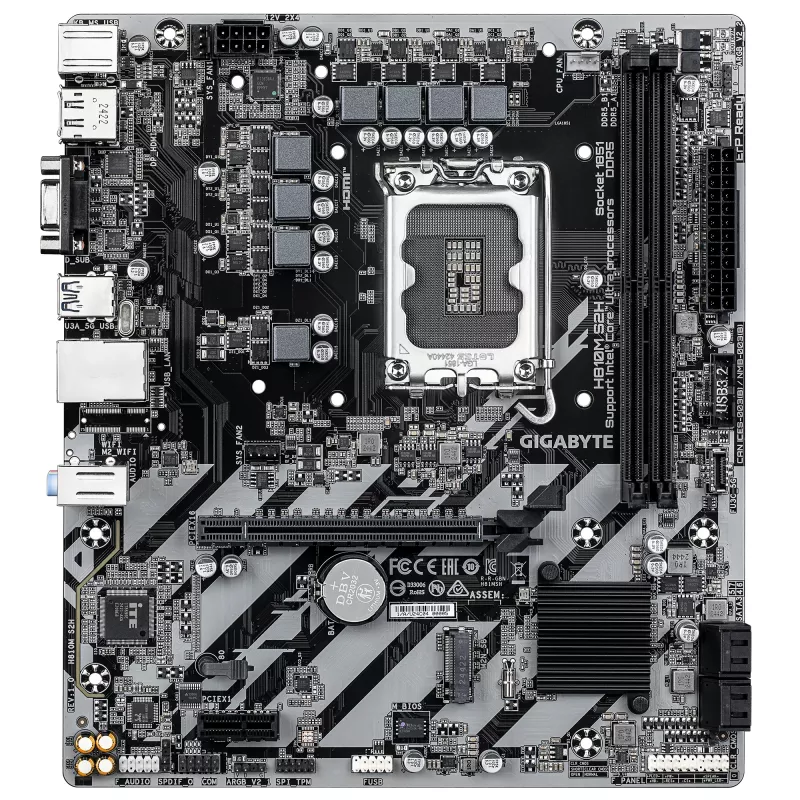 Mātesplate GIGABYTE H810M S2H Intel LGA1851, DDR5, mATX