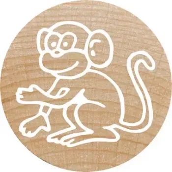 COLOP 165224 Apaļš koka zīmogs 3 cm ar dzīvnieku motīviem