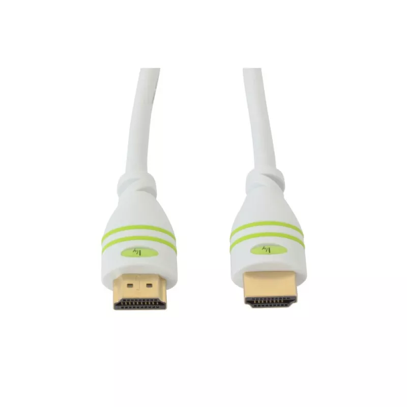 Techly 2m High Speed HDMI kabelis ar Ethernet A/A M/M Balts ICOC HDMI-4-020WH