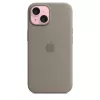 Silicone vāciņš Apple iPhone 15 MagSafe Clay Brūns