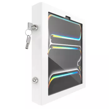 Ritošais statīvs ar korpusu iPad Pro 13 collu — ram mount Apex Rise Freedom Extended, balts, saderīgs ar M4 un M5, iekļautas 4 atslēgas