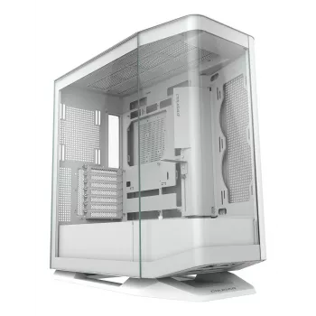 PC Midi Tower korpuss Cougar FV270 — Balts, atbalsta ATX/EATX/Micro-ITX, 2×3.5 inch + 2×2.5 inch, 120/140 mm ventilatori
