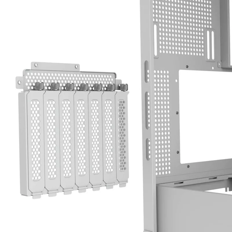 PC Midi Tower korpuss Cougar FV270 — Balts, atbalsta ATX/EATX/Micro-ITX, 2×3.5 inch + 2×2.5 inch, 120/140 mm ventilatori