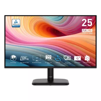 MSI PRO MP251LDE E2 monitors 62,2 cm (24,5 colli) 1920 x 1080 pikseļi Full HD LED Melns