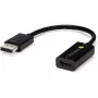 Techly IADAP-DP-HDMIF8K aktīvais adapteris no DisplayPort 1.4 (M) uz HDMI (F), 8K, melnā krāsā