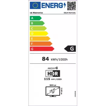 LG 55UR762H3ZC viesnīcu televizors 139,7 cm (55 collas) 4K Ultra HD 400 cd/m² Smart TV Melns 10 W