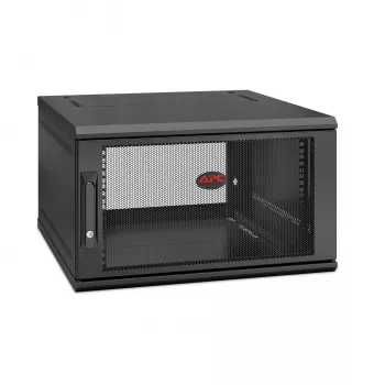 APC NetShelter WX AR106SH6, 6U, 19 collu sadales skapis, sienas montāža, salikts, 600 mm dziļš