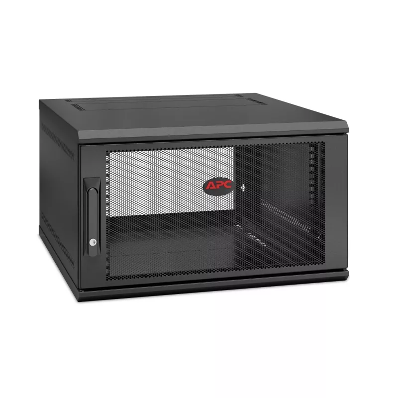 APC NetShelter WX AR106SH6, 6U, 19 collu sadales skapis, sienas montāža, salikts, 600 mm dziļš