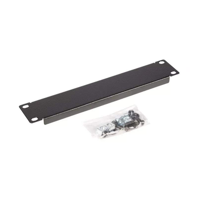 Equip EZBP-10-B 10" (25,4 cm) tukšais aizsegpanelis statnim, 1U, melns