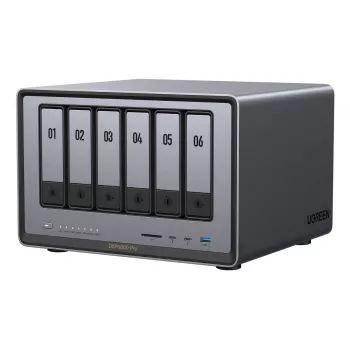Ugreen DXP6800 Pro NAS Desktop Intel® Core™ i5 8 GB DDR5 Pelēks, Melns