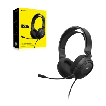Galvas austiņas Corsair HS35 v2 vadu zilā krāsā 1.8m kabelis 470g