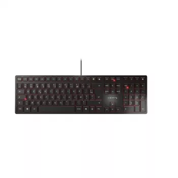 CHERRY KC 6000 Slim tastatūra universāla USB AZERTY melna