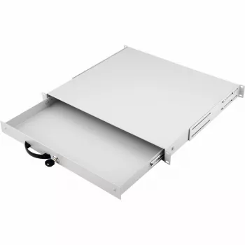 Izvelkamā atvilktne EQUIP ar slēdzeni 19 inch 1U RAL7035 gaiši pelēka