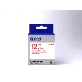 Epson lentes kasetne Standard LK-4WRN Sarkana uz balta 12mm (9m)