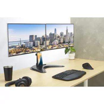 Kensington SmartFit Ergo Freestanding Dual Monitor Statīvs, Brīvi stāvošs, 20 kg, 68.6 cm (27 collas), 100 x 100 mm, Augstuma regulēšana, Melns