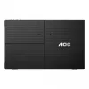AOC 16T3EA pārnēsājams monitors/TV Melns 39.6 cm (15.6 collu) 1920 x 1080 pikseļi