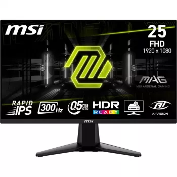 MSI MAG 255XF datora monitors 62.2 cm (24.5 collu) 1920 x 1080 pikseļi Full HD Melns