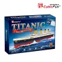 3D Puzle Cubicfun Titanic Big T4011H — 1024 gabali, mēroga modeļa kuģis