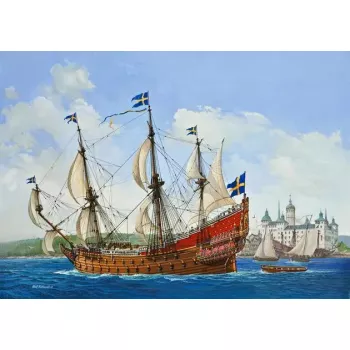 Revell 05414 Zviedru karaļa kuģis VASA montējams komplekts, 1:150, no plastmasas, garums 45,5 cm