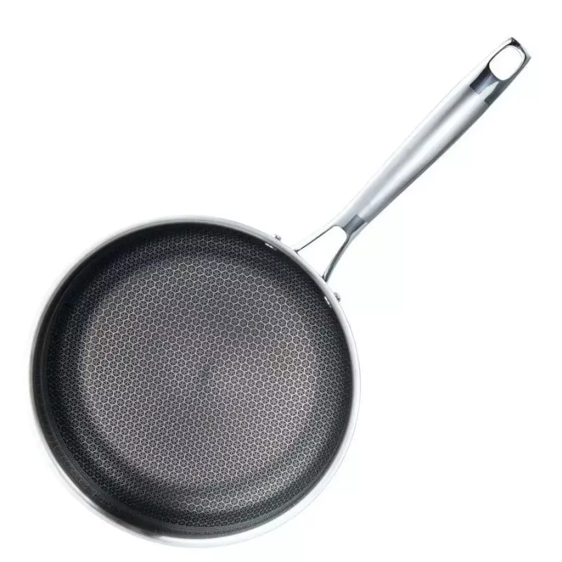 Universālā cepamā panna Maestro MR-1224-28 28 cm, trīsslāņu nerūsējošā tērauda korpuss, nepiedegošs pārklājums, indukcijai piemērota