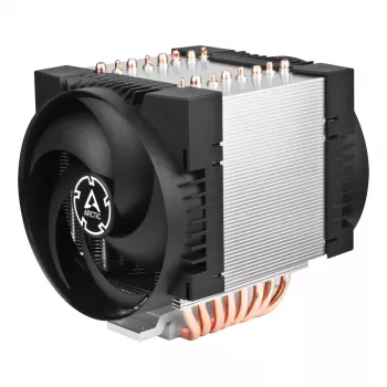 Servera procesora dzesētājs Arctic Freezer 4U-M Rev. 2 — 120 mm ventilators, 122,16 m³/h gaisa plūsma, dubultā lodīšu gultnis, 156×124×145 mm, TDP 350 W