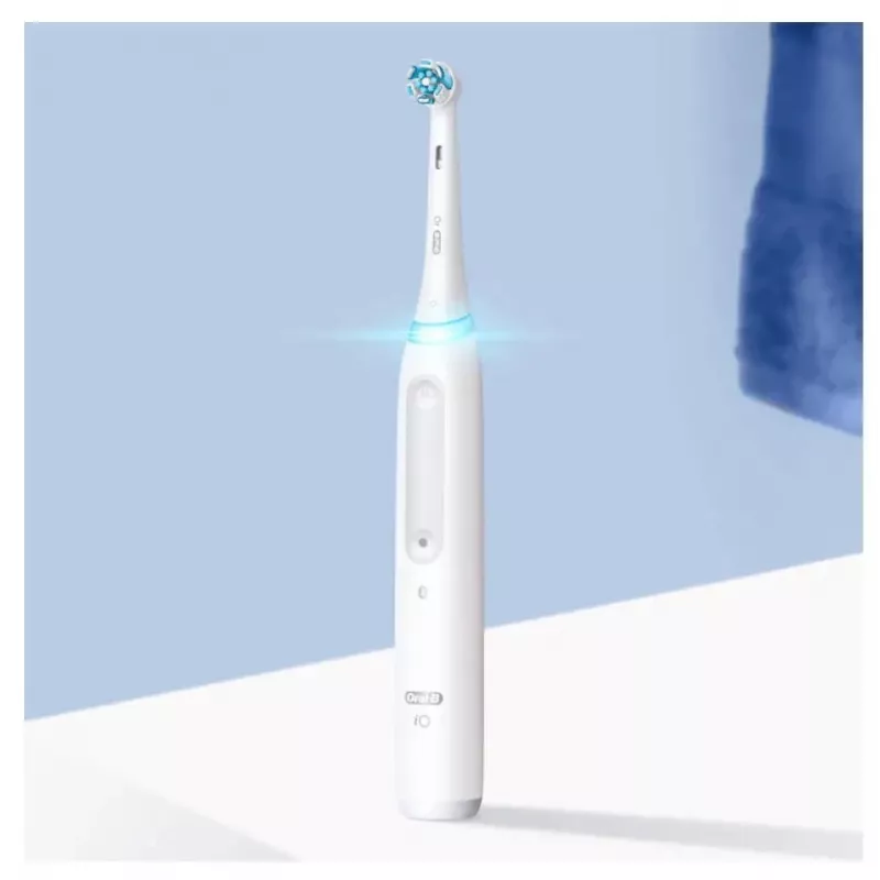Oral-B iO Series 4 Quite pieaugušo rotējošā zobu birste balta