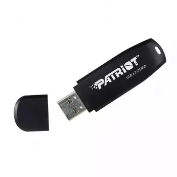USB zibatmiņa PATRIOT PSF256GXRB3U 256GB USB 3.2 Gen 1 Type-A, 80 MB/s, melna, ar atslēgu gredzenu