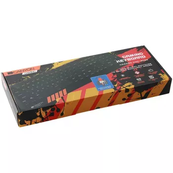 Mehāniskā spēļu tastatūra CANYON Hazard GK-6 RGB vadu melna US/RU izkārtojums