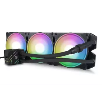 Šķidruma dzesēšanas komplekts Alphacool Pro Aurora 420 CPU AIO 14 cm Melns Balts